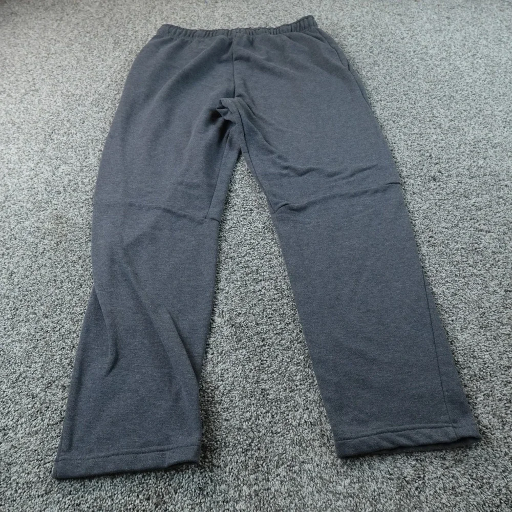 Nike Sweatpants Mens‎ XL Gray Dri Fit Jogger Pants Swoosh Drawstring Workout Gym